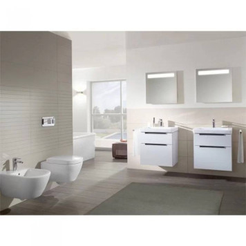 VilleroyBoch Subway 2.0 Биде подвесное 37.5х56.5х28см., 1 отв., цвет: альпийский белый. 54000001-12