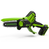 Пила цепная аккумуляторная Greenworks G24MCS10 (мини) без АКБ и ЗУ Пила цепная аккумуляторная Greenworks G24MCS10 (мини) без АКБ и ЗУ
