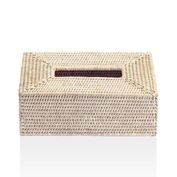 Decor Walther Basket KB Диспенсер для салфеток 14x25x10см, настольная, цвет: ротанг светлый. 0922891