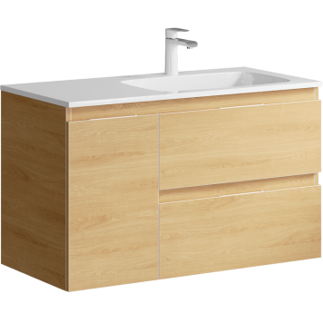 AQ ACC0109RDZ Accent Тумба под умывальник правая, Дуб золотой, 914х445х558 мм ACC0109RDZ