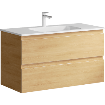 AQ ACC0110DZ Accent Тумба под умывальник, Дуб золотой, 968х454х558 мм ACC0110DZ