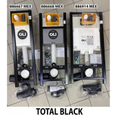 Модуль OLI QUADRA LE 886667 (280490) Sanitarblock 300 x 1150 х 180 мм с креплением total black LE