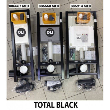 Модуль OLI QUADRA LE 886667 (280490) Sanitarblock 300 x 1150 х 180 мм с креплением total black LE