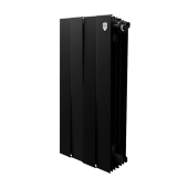 Секционный биметаллический радиатор Royal Thermo PianoForte 500, Noir Sable, количество секций 4 PFNs500/4