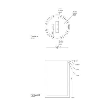 Decor Walther Stone DMD L Баночка универсальная 16x10см, с крышкой, настольная, цвет: белый / хром. 0971454-1