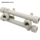 Водорозетка полипропиленовая двойная AlcaPipe В 1/2 x 20 PPR настенный комплект