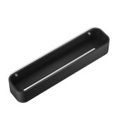 Decor Walther Black Stone DCT45 Душевая полочка 45x10см, подвесная, цвет: черный матовый / сталь матовая. 0973965