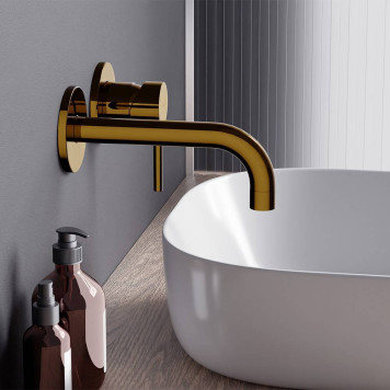 360260600 Смеситель для раковины монтируемый в стену, золото-1