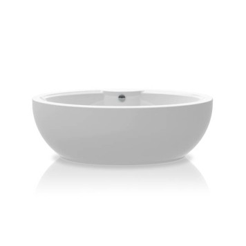 KNIEF Oval Ванна отдельностоящая 180x95x62.5 см, без слива-перелива, цвет: белый. 0100-091-06, 0100-080-06-1