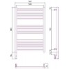 Сунержа Богема 3.0 Полотенцесушитель электрический 50x80h, лев., цвет: золото 03-5804-8050