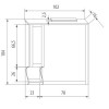 EBAN Singolo SX Зеркало 104x102 см, в раме со шкафчиком левым, цвет: pergamon