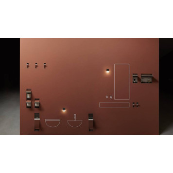 Antonio Lupi Sesamo Ершик для унитаза, встраиваемый в стену, из нержавеющей стали AISI 304, отделка алюминий. SESAMO6-4