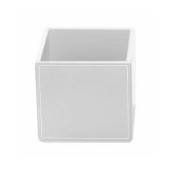 Decor Walther Brownie BOD1 Универсальная коробка 13x13x12.5см, настольная, цвет: белая кожа. 0930850