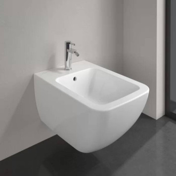 VilleroyBoch Venticello Биде подвесное 37.5х56х28.5см., 1 отв., цвет: альпийский белый. 44110001-5
