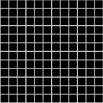 Темари черный матовый мозаика 20071 29,8х29,8