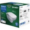 Duravit D-Code Комплект: подвесной унитаз Rimless 257009 35.5х54.5см.+ сиденье с автоматическим закрыванием 006739