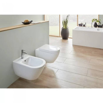VilleroyBoch Subway 2.0 Биде подвесное 37.5х56.5х28см., 1 отв., цвет: альпийский белый. 54000001-7