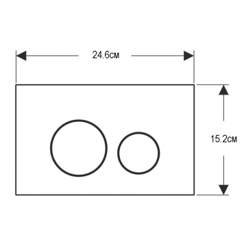 Geberit Sigma40 Клавиша для двойного смыва, круглая: Красное золото. 115.628.QB.1-1