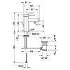 Duravit Circle M Смеситель для раковины, на 1 отв., с донным клапаном, цвет: черный матовый. CE1020001C46