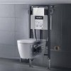 Duravit ME by Starck Унитаз подвесной Rimless 37.5х57.4см, с сиденье SensoWash reg; Starck f Lite, инсталляция в комплекте, цвет: белый