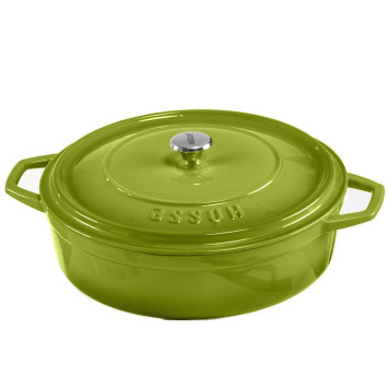 Неглубокая кастрюля HS Y KT 28 GREEN-2