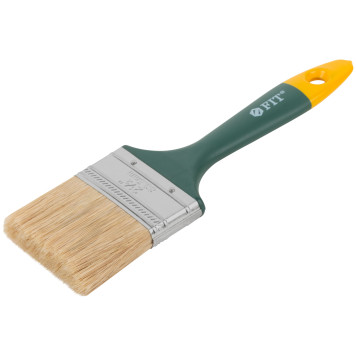 Кисть флейцевая Контур, натур.светлая щетина, пластиковая ручка 2,5 (63 мм)-1