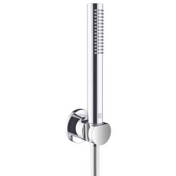Kludi 20 850 0515 Nova Fonte Puristic Душевой набор 1 режим, микрофон, 15 л/мин, шланг 1250 мм 208500515
