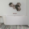 KNIEF Wall XS Corner L Ванна в правый угол 165x75x58xсм, с щелевым переливом, без сл-пер, цвет: белый