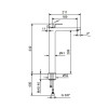 Fantini Myo Смеситель для раковины на 1 отверстие, высокий излив , цвет: хром. 61 02 V606WF
