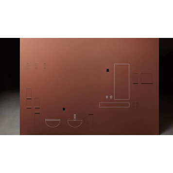 Antonio Lupi Sesamo Ершик для унитаза, встраиваемый в стену, из нержавеющей стали AISI 304, отделка алюминий. SESAMO6-3