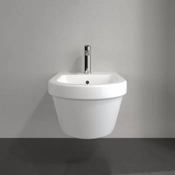 VilleroyBoch Architectura Биде подвесное 37х53х26.5см., 1 отв., цвет: альпийский белый. 54840001-2