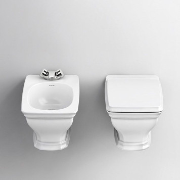 Artceram CIVITAS Биде подвесное 36х54 см, с крепеж. с 1 отв под смес, цвет: белый. CIB001 01 00 bi*1-1