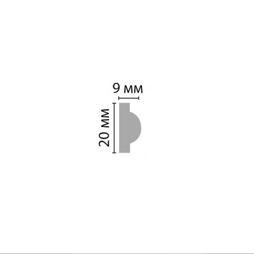 Молдинг гладкий DECOMASTER 97202F гибкий (20*9*2400мм)-2