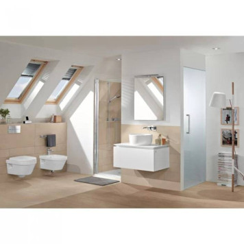 VilleroyBoch Architectura Биде подвесное 37х53х26.5см., 1 отв., цвет: альпийский белый. 54840001-11