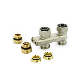 Гарнитура нижнего подключения Heimeier Vekotec прямая, резьба Rp 1/2 apos;xG 3/4 apos; 0542-50.000