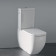 Laufen Palomba Унитаз моноблок 70x36x46см, безободковый, выпуск универсальный, подвод воды сзади, цвет: белый. 8.2880.1.000.871.1, 8.2480.1.000.000.1