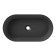 Alice Spy Oval Раковина 65x36х12см., накладная, без отв., цвет: чёрный матовый. 34240108