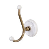 DevonDevon Dorothy Вешалка-крючок, подвесной, цвет: состаренная бронза/белый. DOR413BR