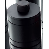 Bertocci Officina 01 Контейнер с крышкой, h110см, d90см, настольный, цвет: черный матовый. 127 7532 0800