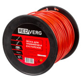 Леска для триммера REDVERG д 2,4мм (90м) круглая армированная (990641)