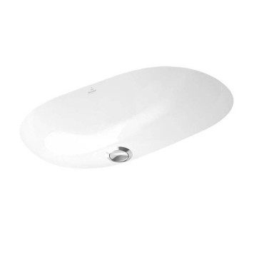 VilleroyBoch O.novo Раковина врезная под столешницу 60x35см, с переливом, цвет: альпийский белый. 41626001
