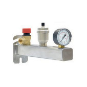 Группа безопасности из нержавеющей стали для центрального отопления, 3 бара, с оборудованием