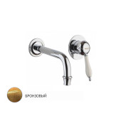 Margaroli Classica 1002 Смеситель для раковины настенный Old Brass RU1002AA01BR