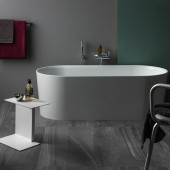 Laufen VAL Ванна 160x75x45см, отдельностоящая, с слив-переливом, материал: композит, цвет: белый. 2.3028.2.000.000.1