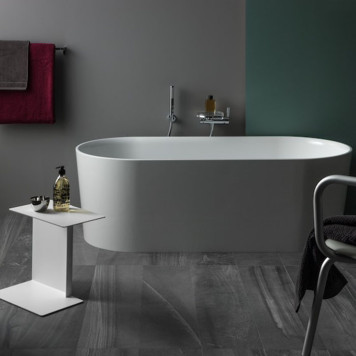 Laufen VAL Ванна 160x75x45см, отдельностоящая, с слив-переливом, материал: композит, цвет: белый. 2.3028.2.000.000.1