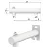 Консоль настенного монтажа Flamco Flexconsole 3/4" х1/2" для 8-25л белая