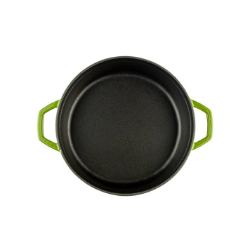 Неглубокая кастрюля HS Y KT 28 GREEN-1