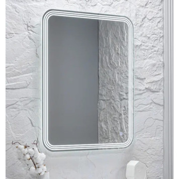 AQM9107 600x800 Зеркало с подсветкой (бегущий свет), универсальный монтаж AQM9107