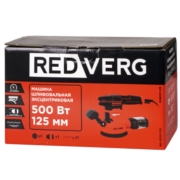 Машина плоско-шлифовальная эксцентриковая REDVERG RD-OS50-125-13