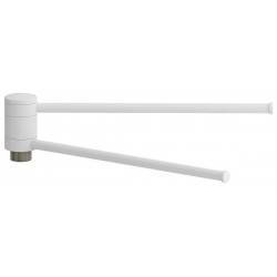 Сунержа Полотенцедержатель 360 подвесной для полотенцесушителя, длина 25 см, цвет: матовый белый 30-2003-0250